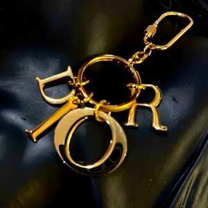 Dior Parfumes Gold Tone key Chain